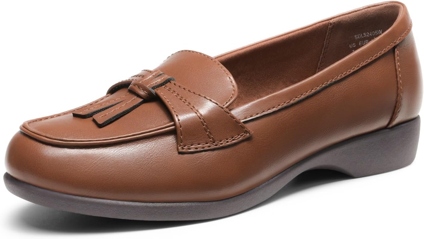 DREAM PAIRS Women's Loafers, Special Comfortable Dressy Slip-on Business Casual...