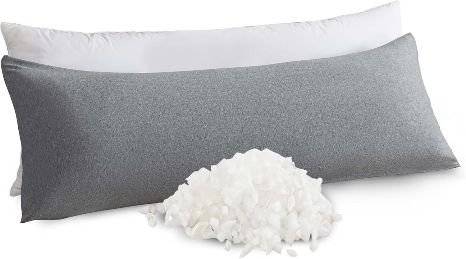 WhatsBedding Memory Foam Body Pillow, Luxury Extravagant Long Pillow with 100% C...