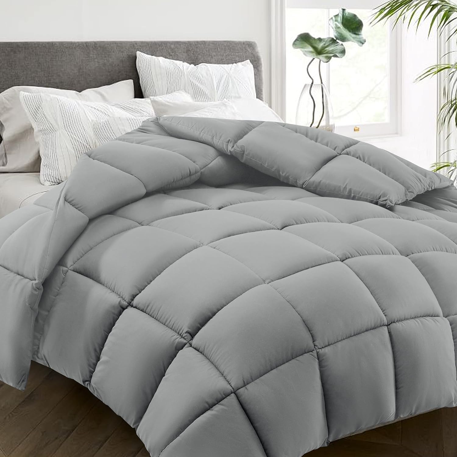 HYLEORY Comforter, Special All Season California King Size Bed Comforter, Innova...