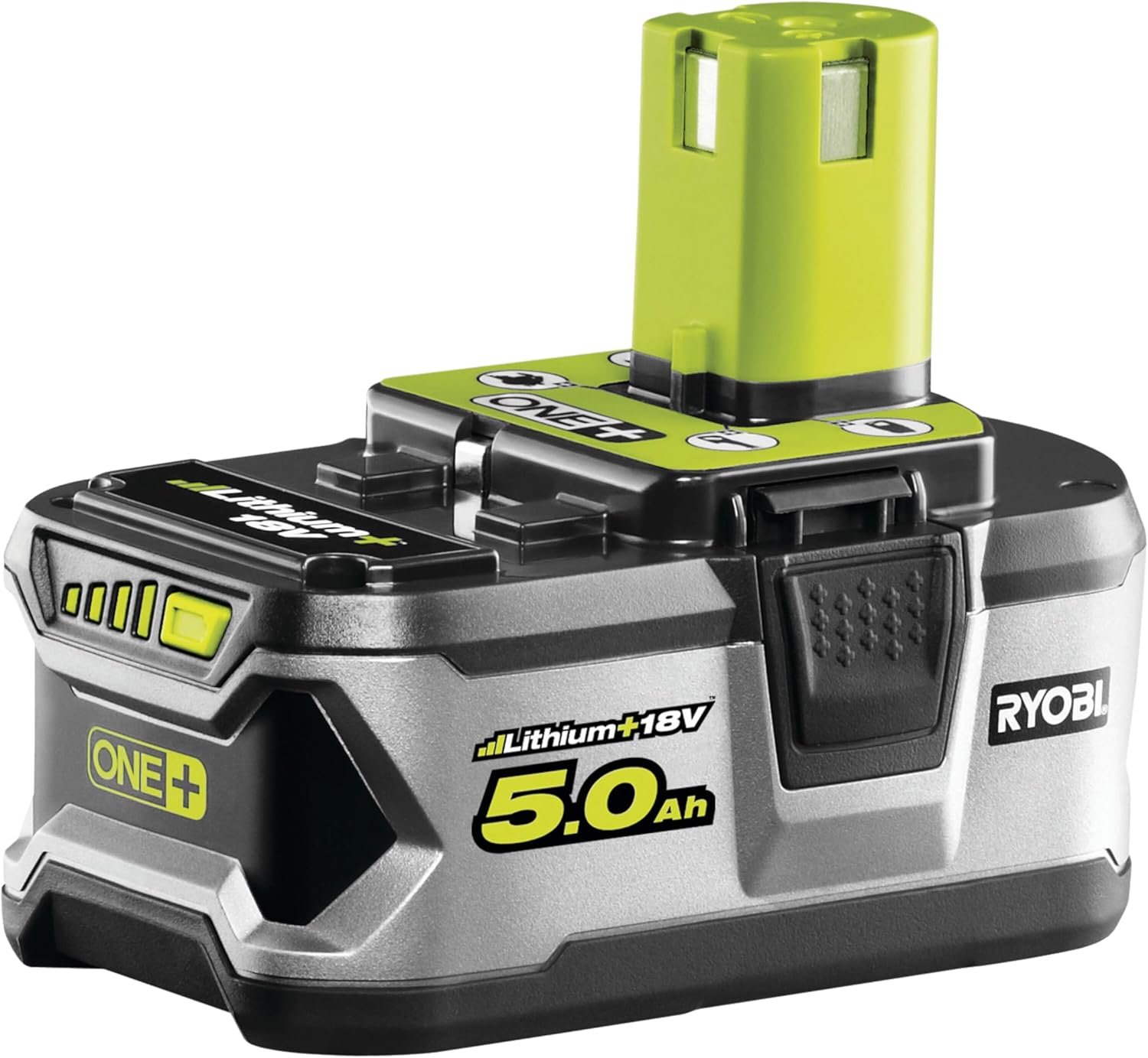 Ryobi RB18L50 ONE+ Lithium+ 5.0Ah Battery, 18 V