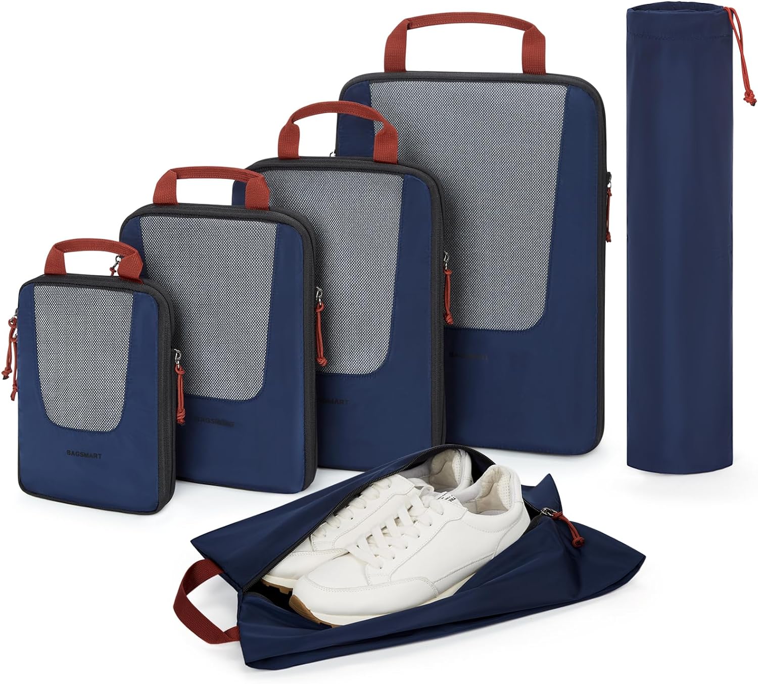 BAGSMART Compression Packing Cubes, Special Travel Packing Organizers, Innovativ...