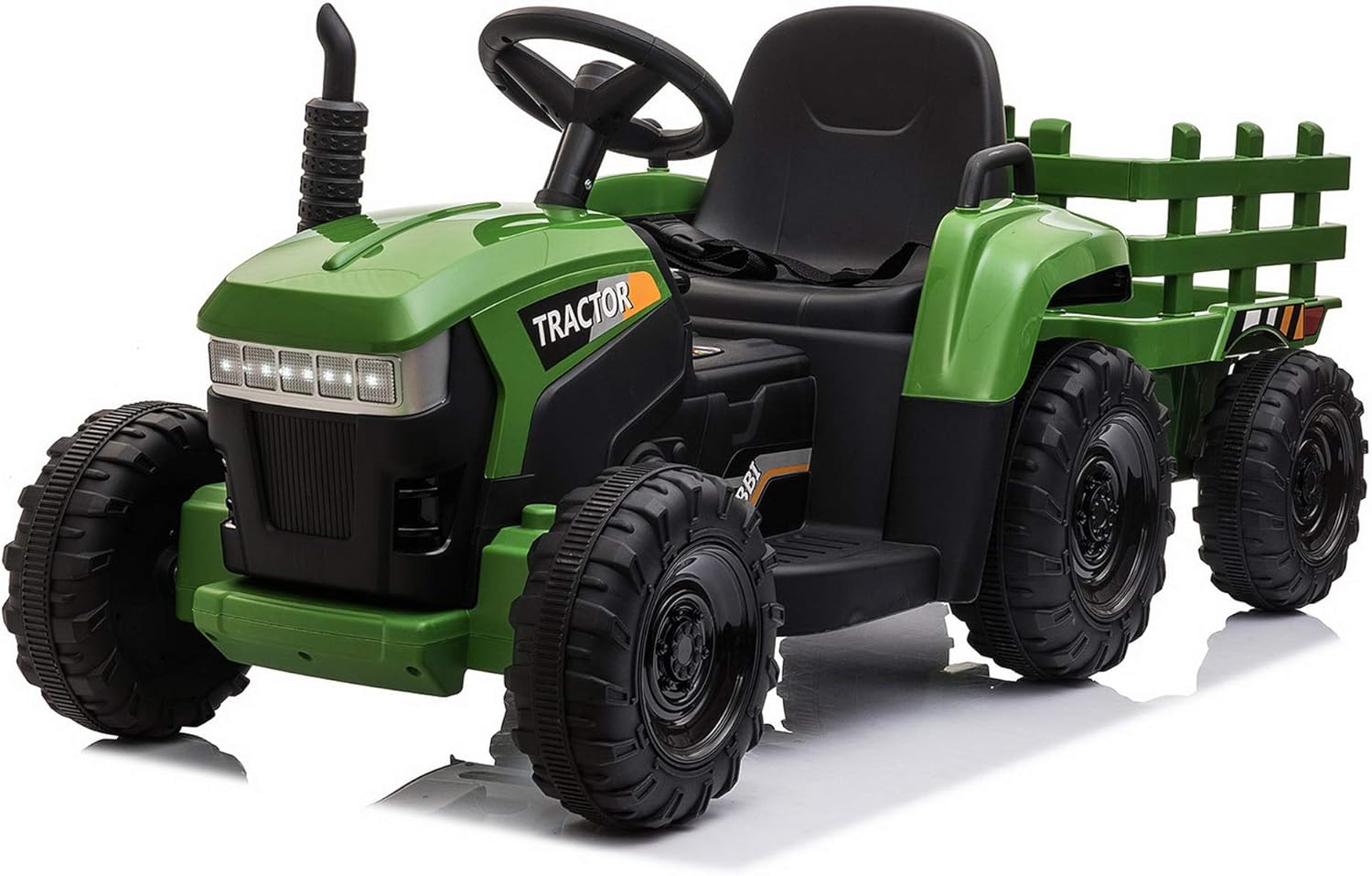 TOBBI Kids Electric Ride On Toy Tractor, 12v Battery-Powered 4 Wheels Ride On Ca...