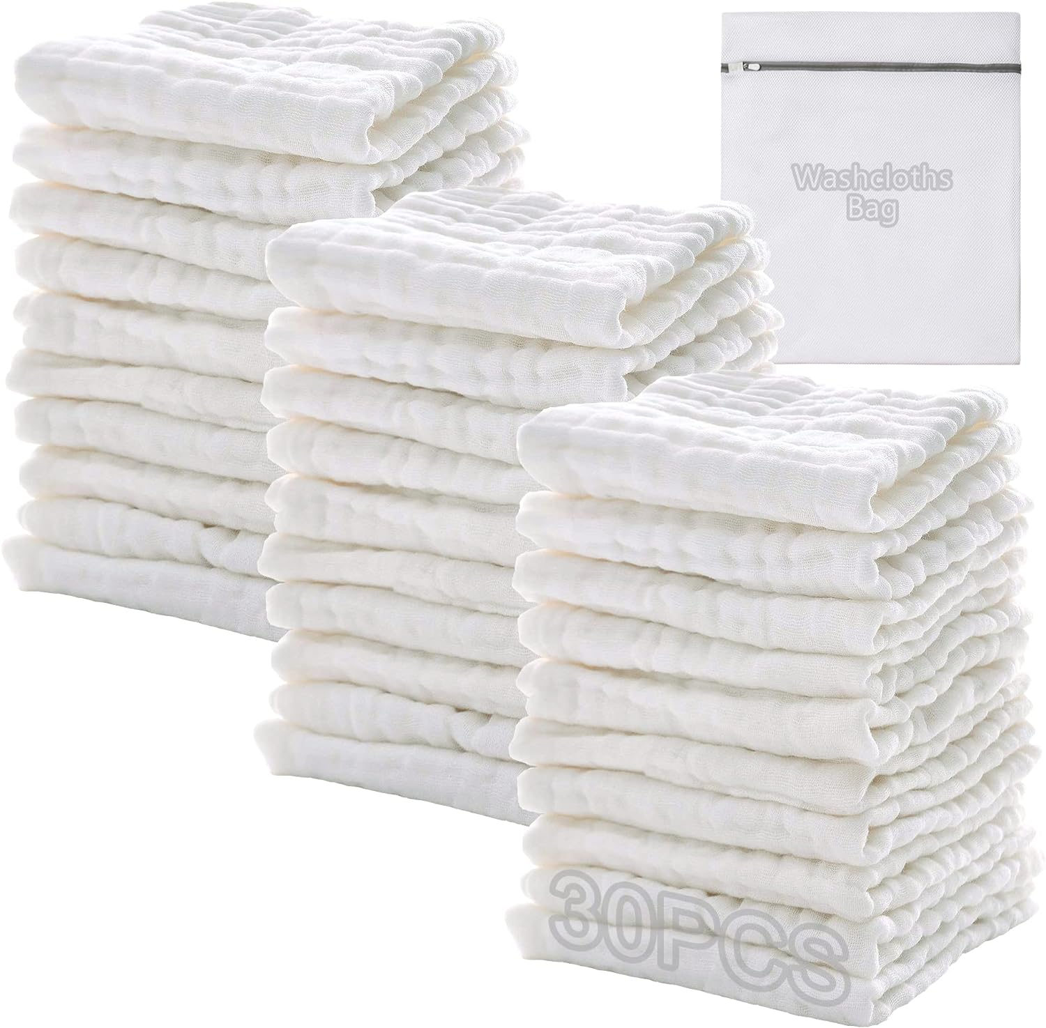 Muslin Cloths for Baby Girl & Boy, Burp Cloths, Small Muslin Squares Baby Girl 2...