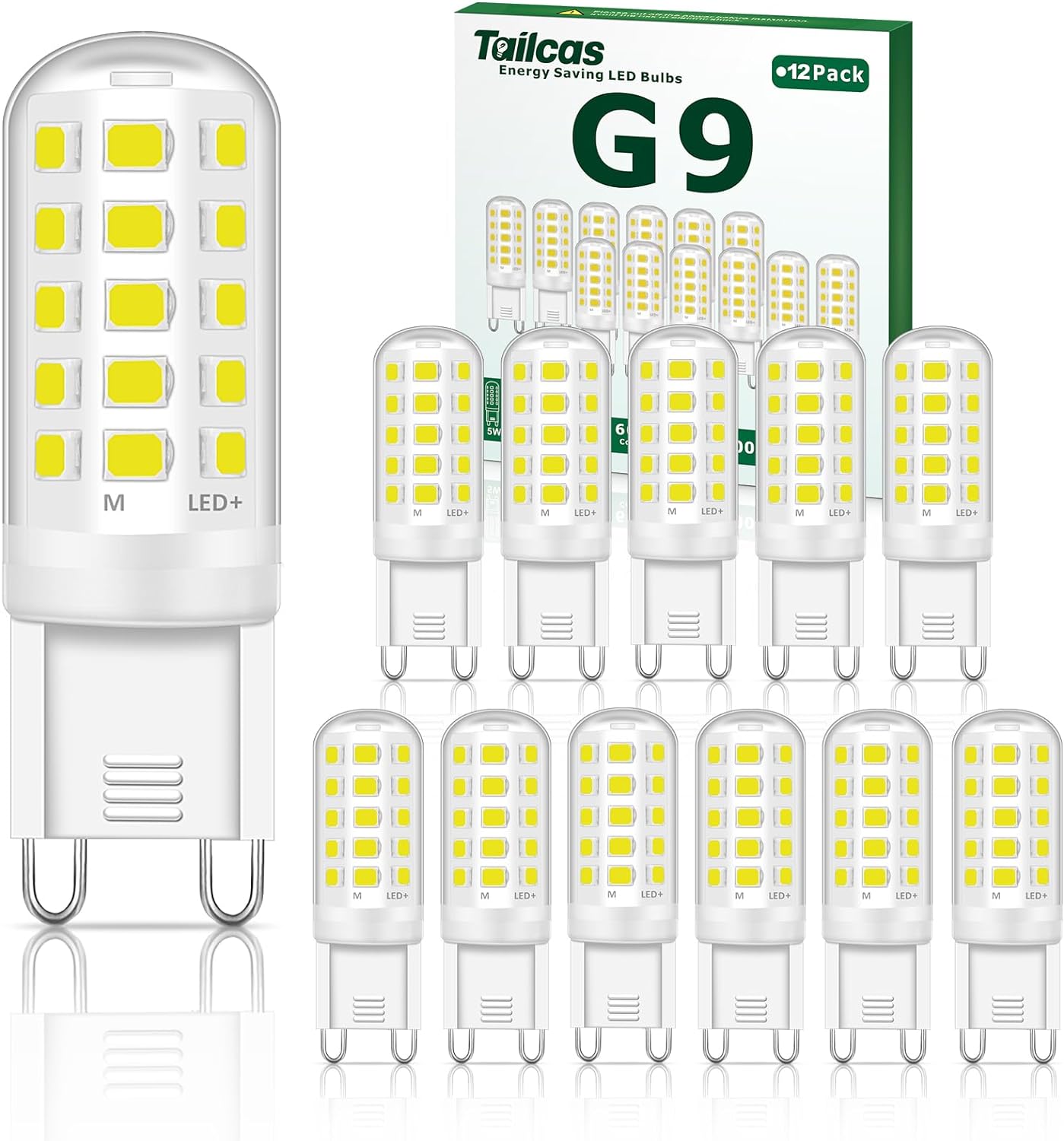 5W G9 Led Bulbs, Cool White Led G9 Bulb, Equivalent to 40W-50W G9 Halogen Bulb,...