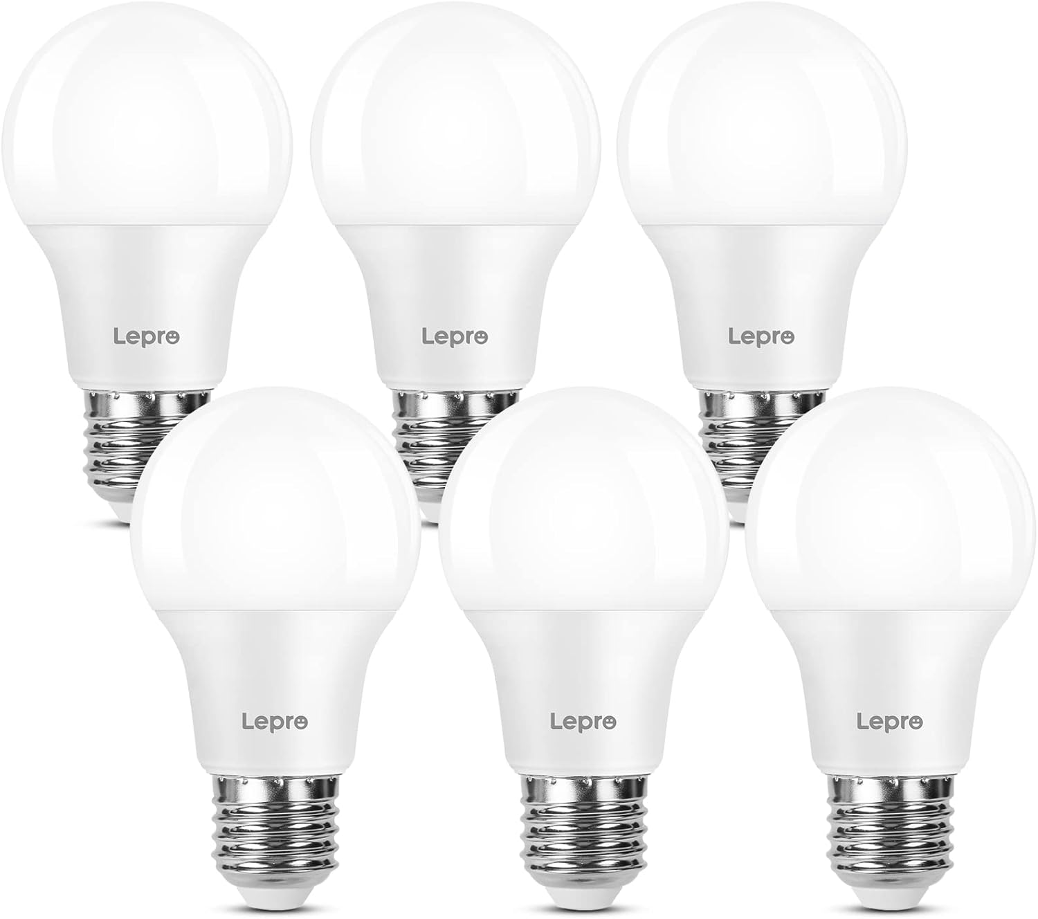 Lepro E27 Screw Bulbs 60W Equivalent, Warm White 2...