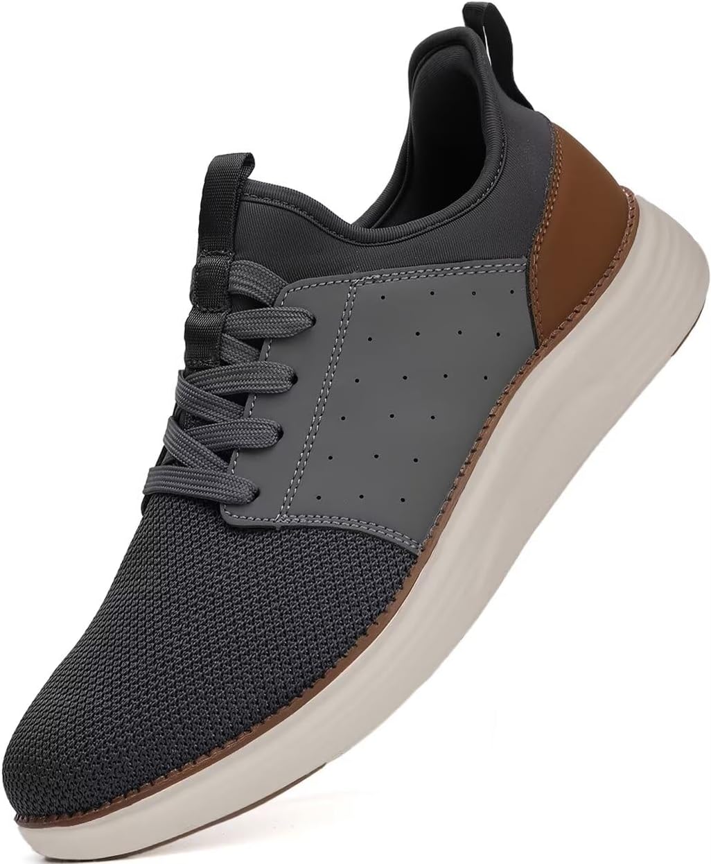 Men Casual Dress Shoes Hands Free Slip On Fashion...