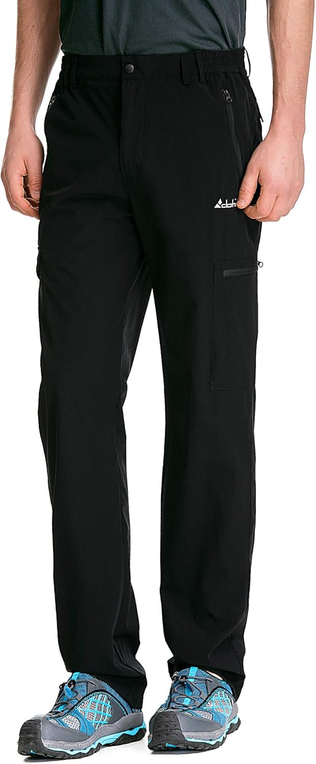 Clothin Men's Elastic-Waist Travel Pant, Special Stretchy Lightweight Pant, Inno...