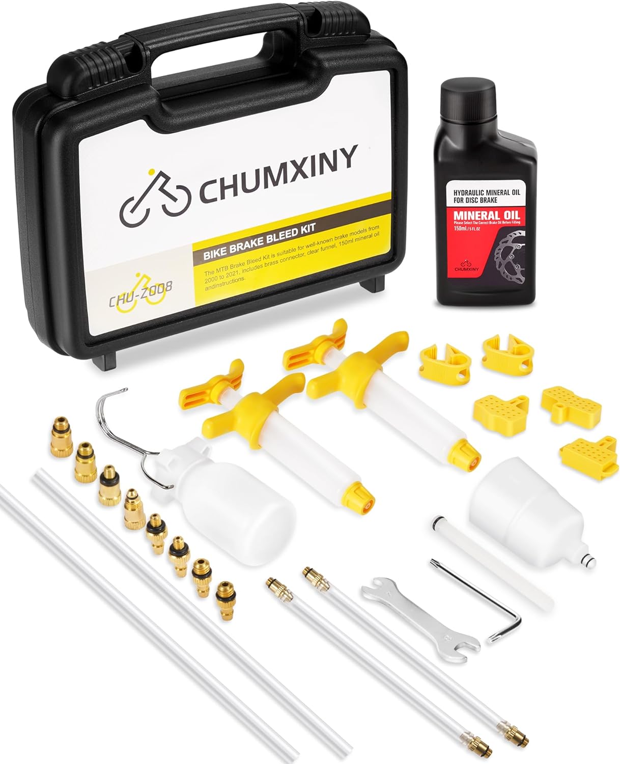 CHUMXINY Brake Bleed Kit for SHIMANO, TEKTRO Hydraulic Disc Brakes. MTB Brake Bl...