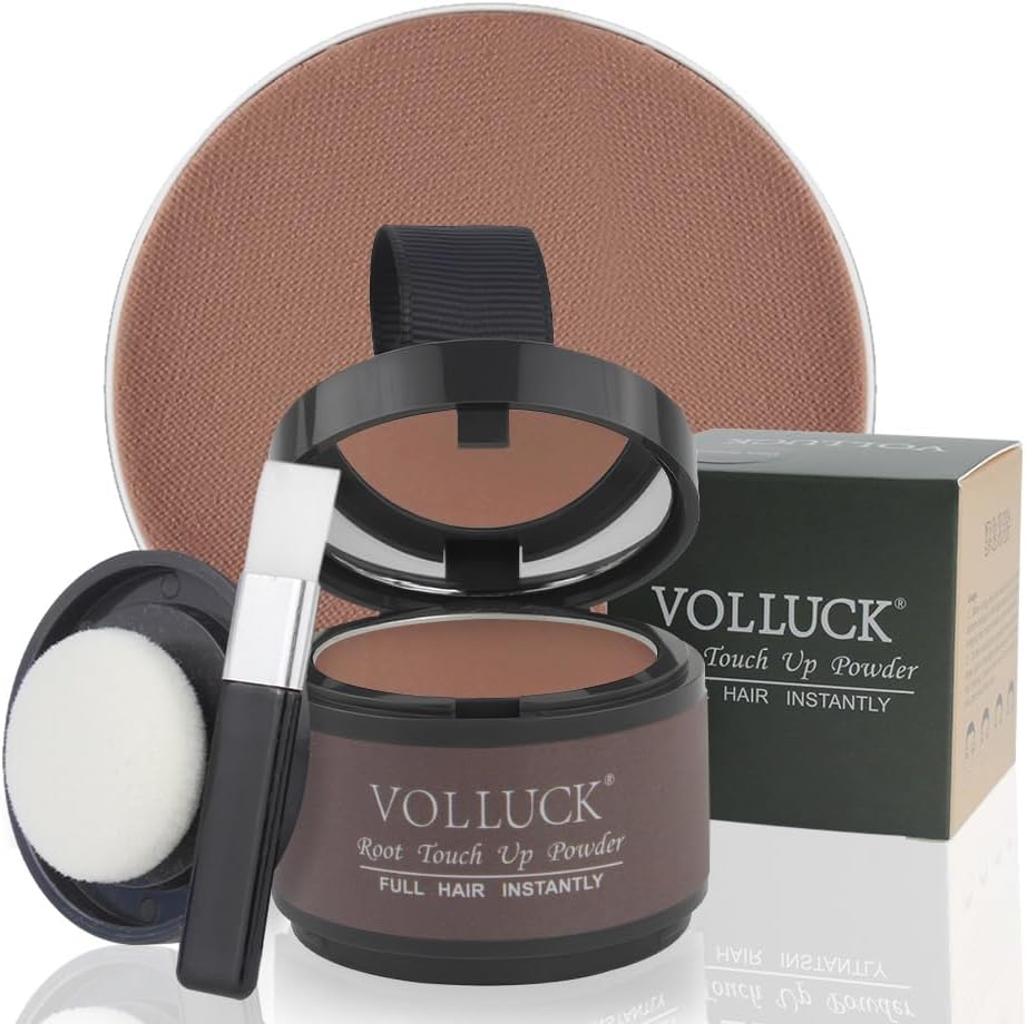 VOLLUCK Root Touch Up Hair Powder, Root Cover Up Hairline Shadow Powder for Thin...