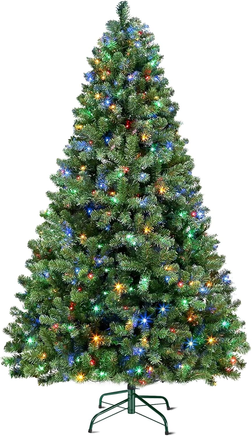 SHareconn 7FT Pre-Lit Artificial Christmas Tree, S...
