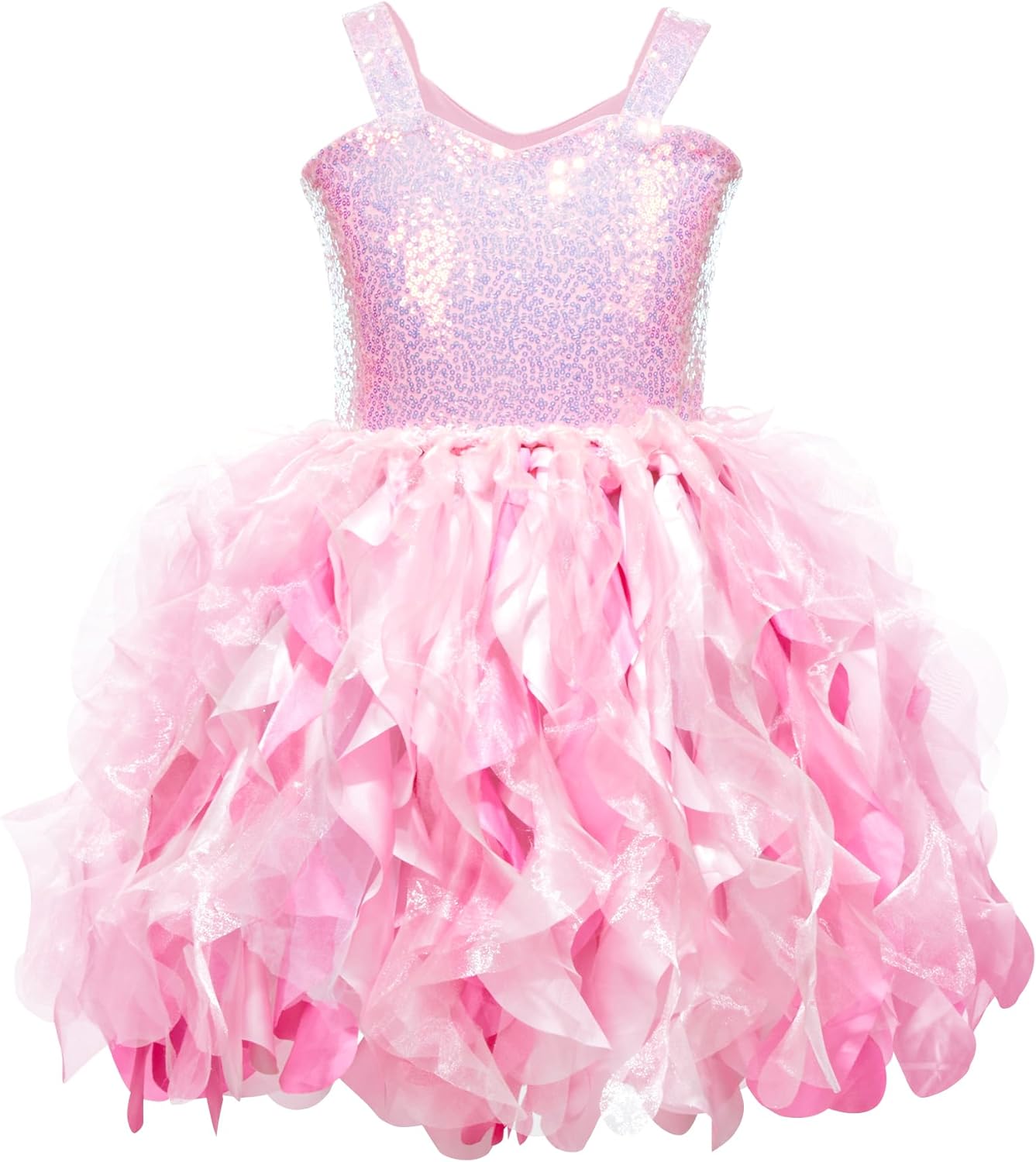Tutu Dress for Girls Sparkly Sequin Tulle Princess Birthday Party Dress for Todd...