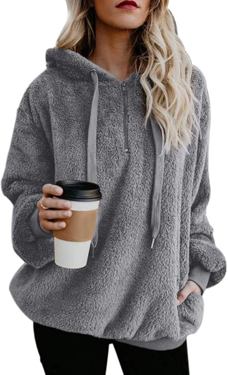 Century Star Womens Fuzzy Hoodies, Special Pullover Sport Hoodie, Cozy Oversized...