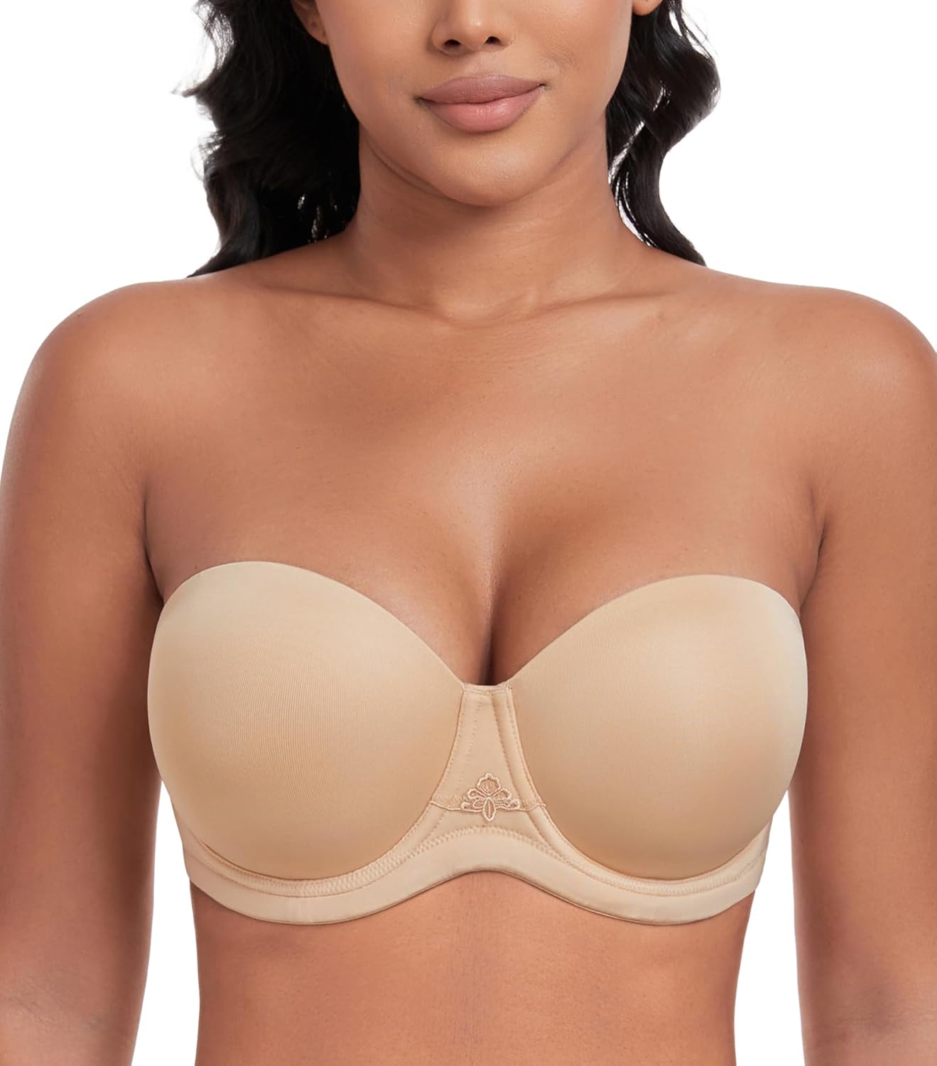 DotVol Women's Multiway Strapless Bra Full Figure Underwire Contour Beauty Back...