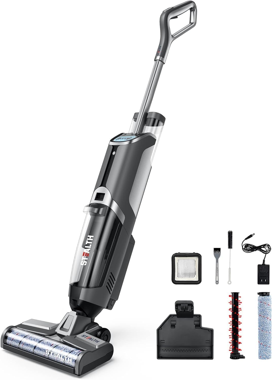 Stealth ECVP01 Cordless Wet Dry Vacuum Cleaner, Smart Vacuum Mop with Self-Clean...
