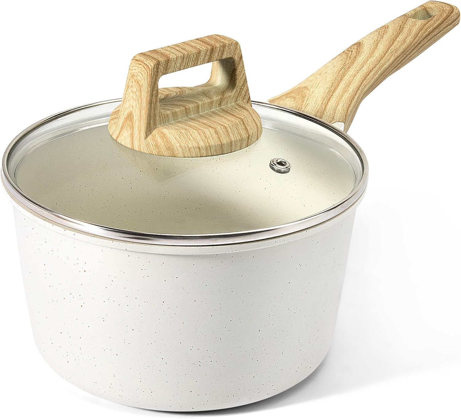 GiPP Nonstick Sauce Pan with Lid - 2.5L Small Sauce Pot Non Stick Cooking Pot wi...