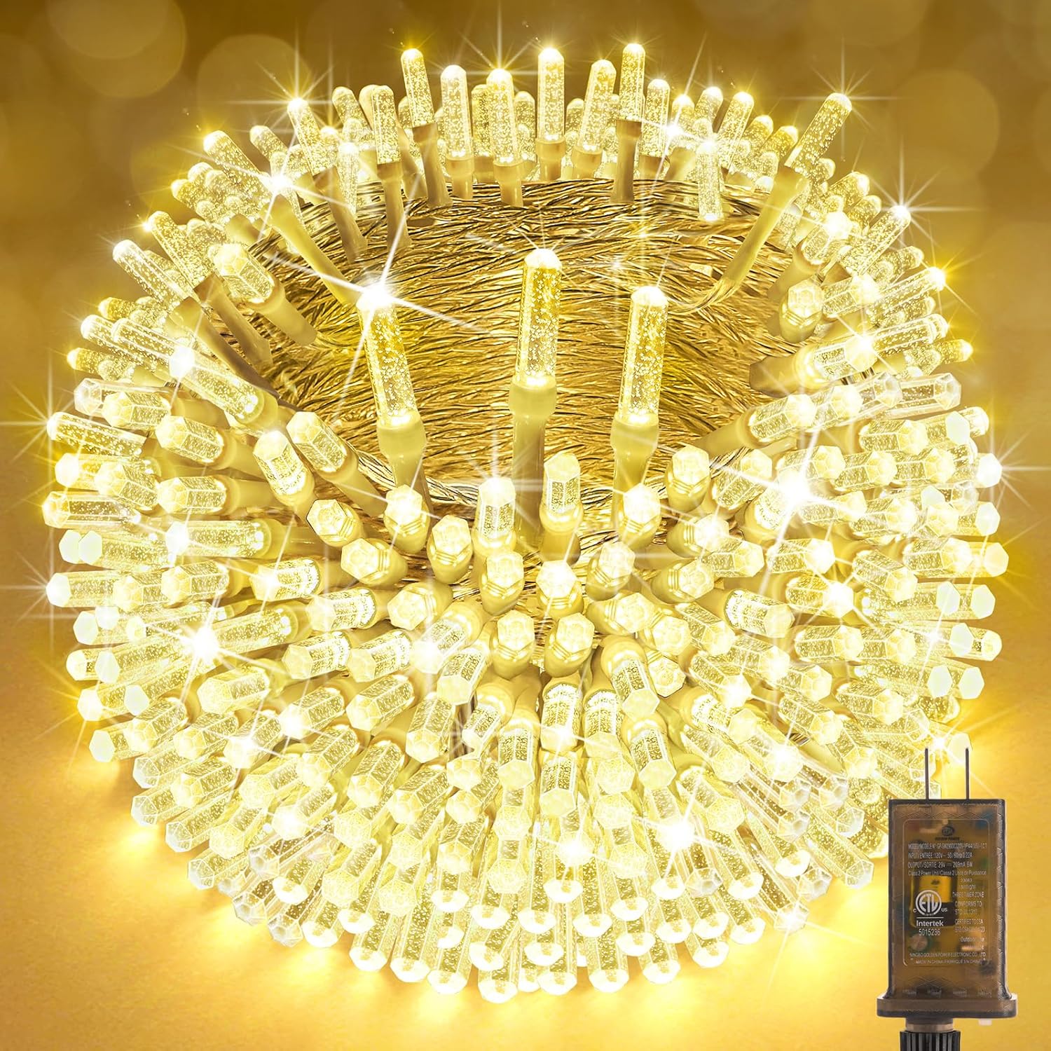 KNONEW 315FT 800 LED Christmas Lights Outdoor String Lights with Timer and 8 Mod...