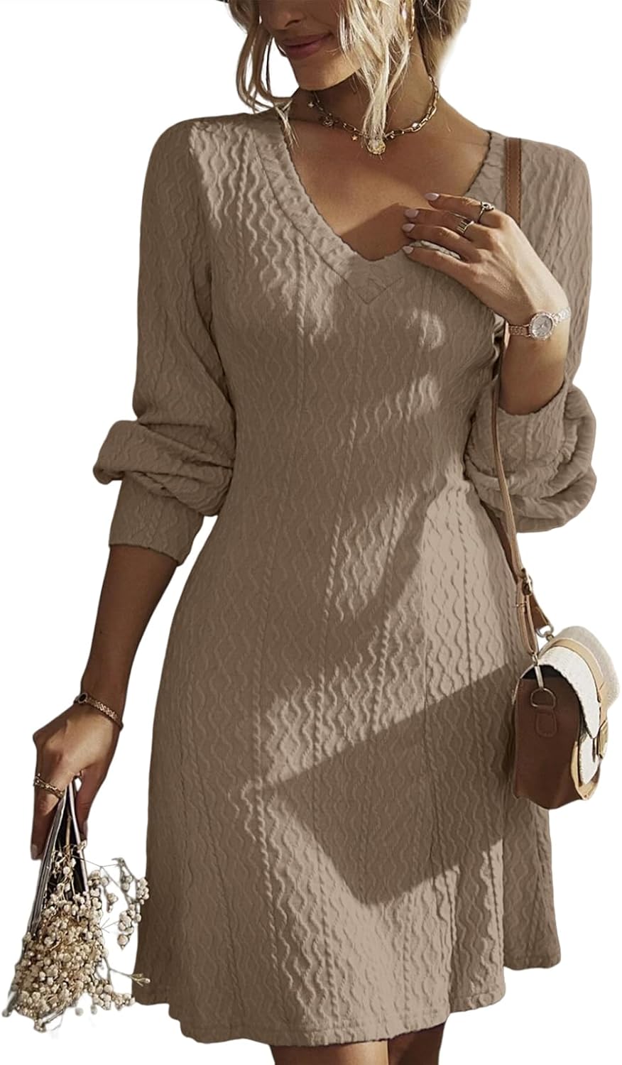 Dokotoo Work Dresses, Special Trendy Fall Dresses for Women 2024, Innovative V N...
