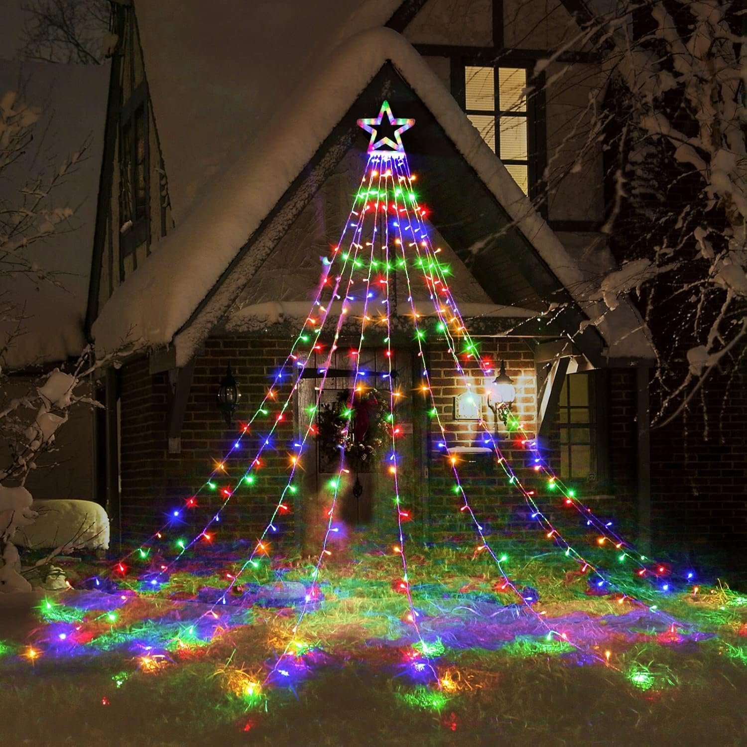Toodour Christmas Decorations, Special Outdoor Star Lights with 317 LED, Afforda...