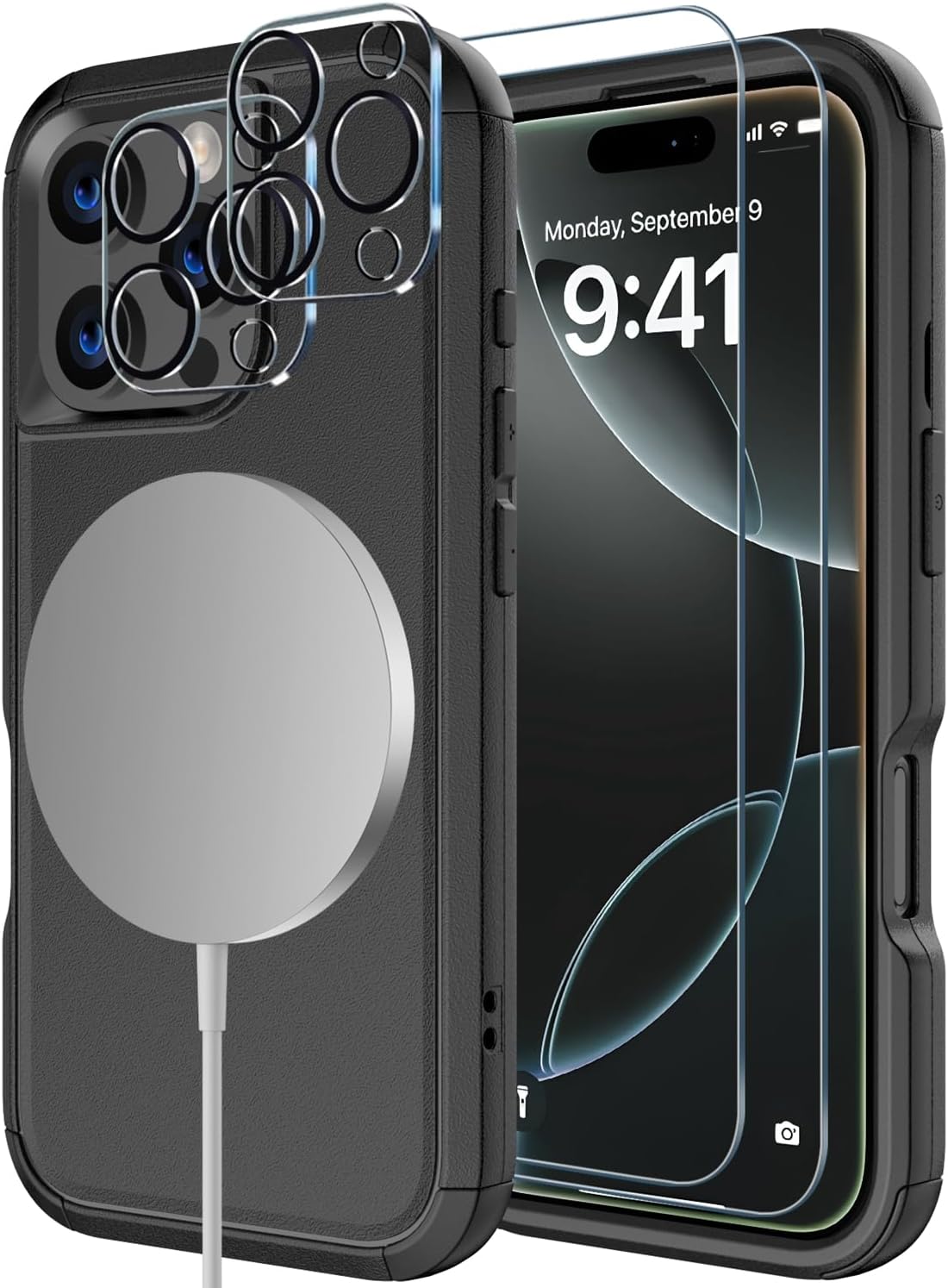Diverbox for iPhone 16 Pro Case [Compatible with MagSafe] [Shockproof] [Dropproo...