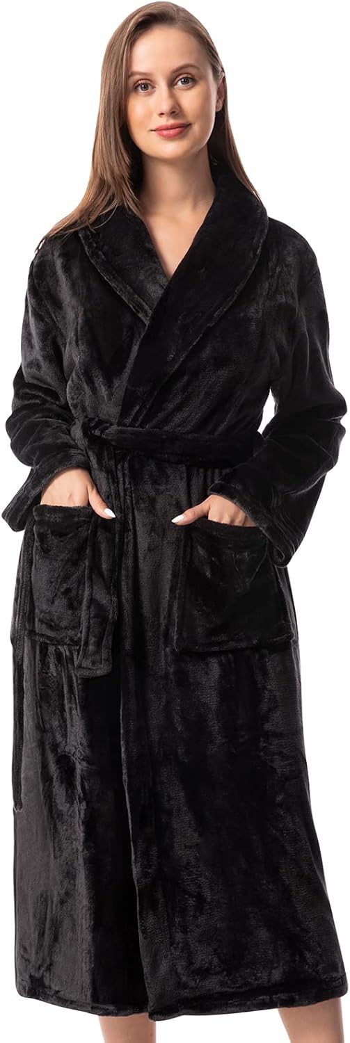Vislivin Fluffy Bathrobe, Special Soft Fleece Dressing Gown, Innovative Ladies W...