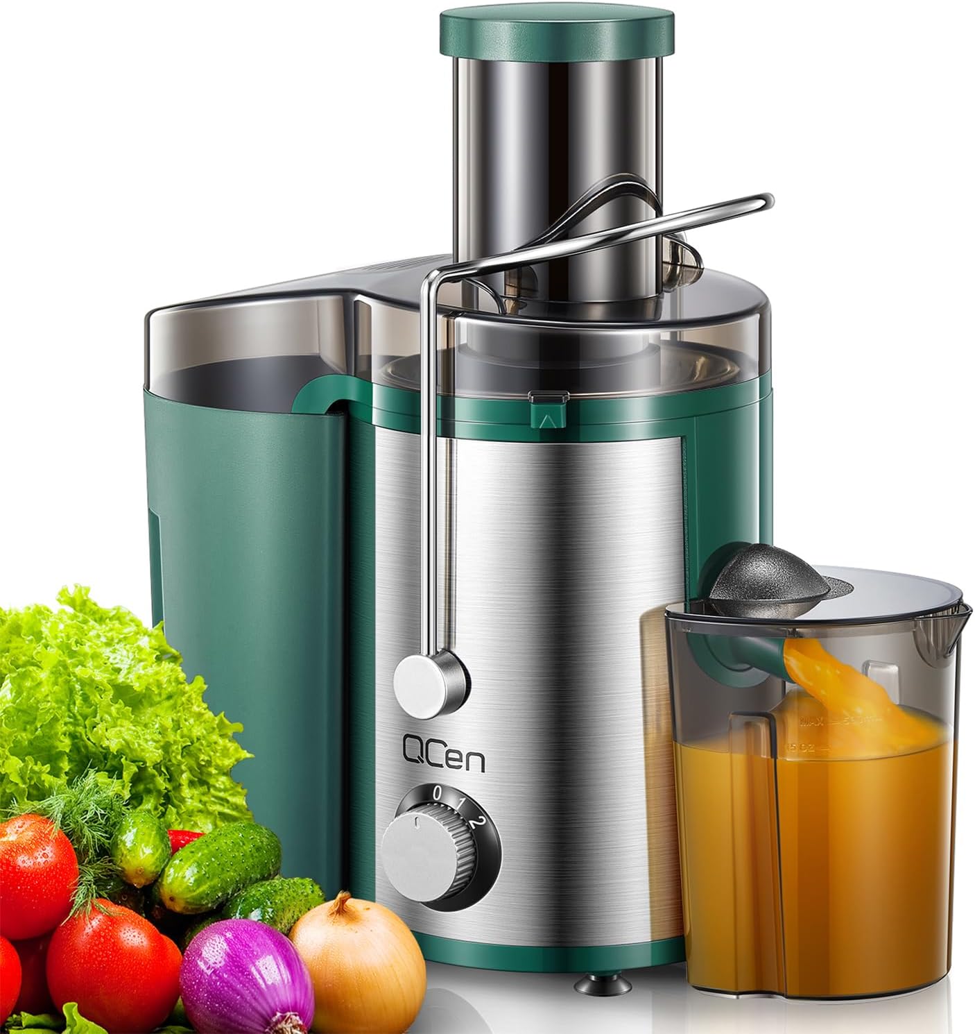 Juicer Machine, 800W Centrifugal Juicer Extractor with Wide Mouth 3” Feed Chute...