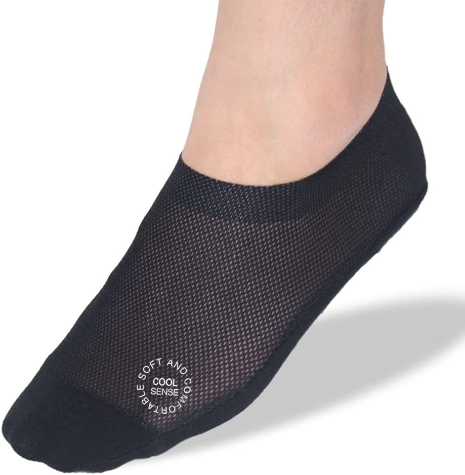 Ultra Thin Liner Socks, Special Non Slip Nylon No Show Socks, Innovative Lightwe...