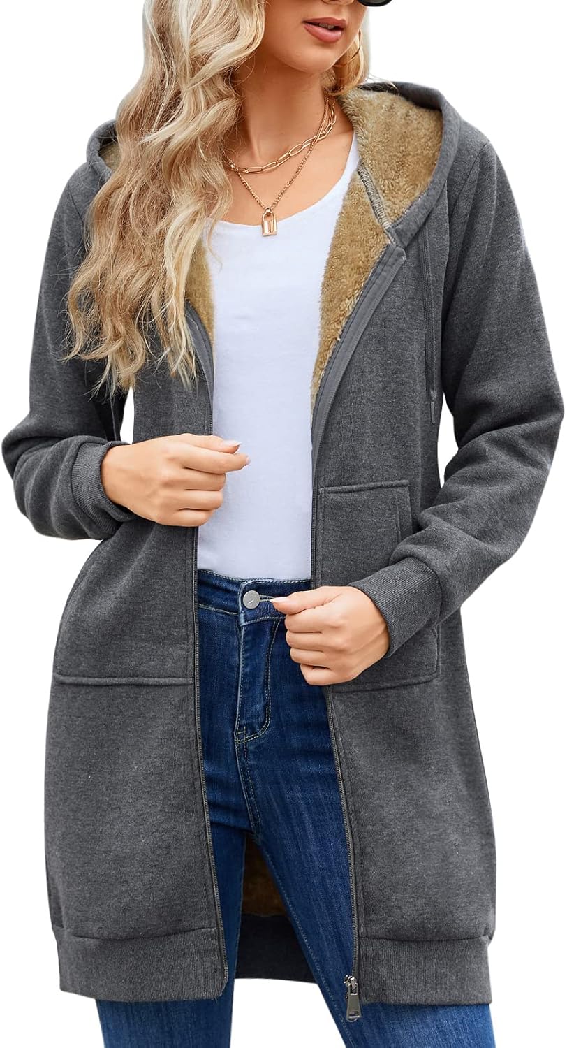 HEEKPEK Women's Hoodie, Special Tunic for Winter, Innovative Fleece Jacket for C...