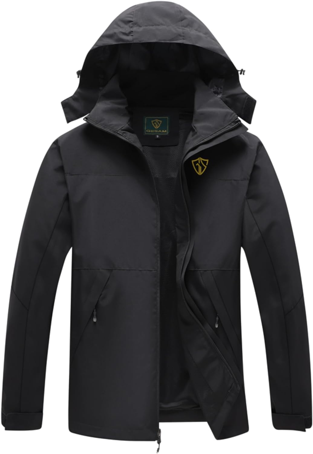 GIISAM Rain Jacket for Men, Mens Waterproof Raincoat Lightweight Rain Jackets Ou...