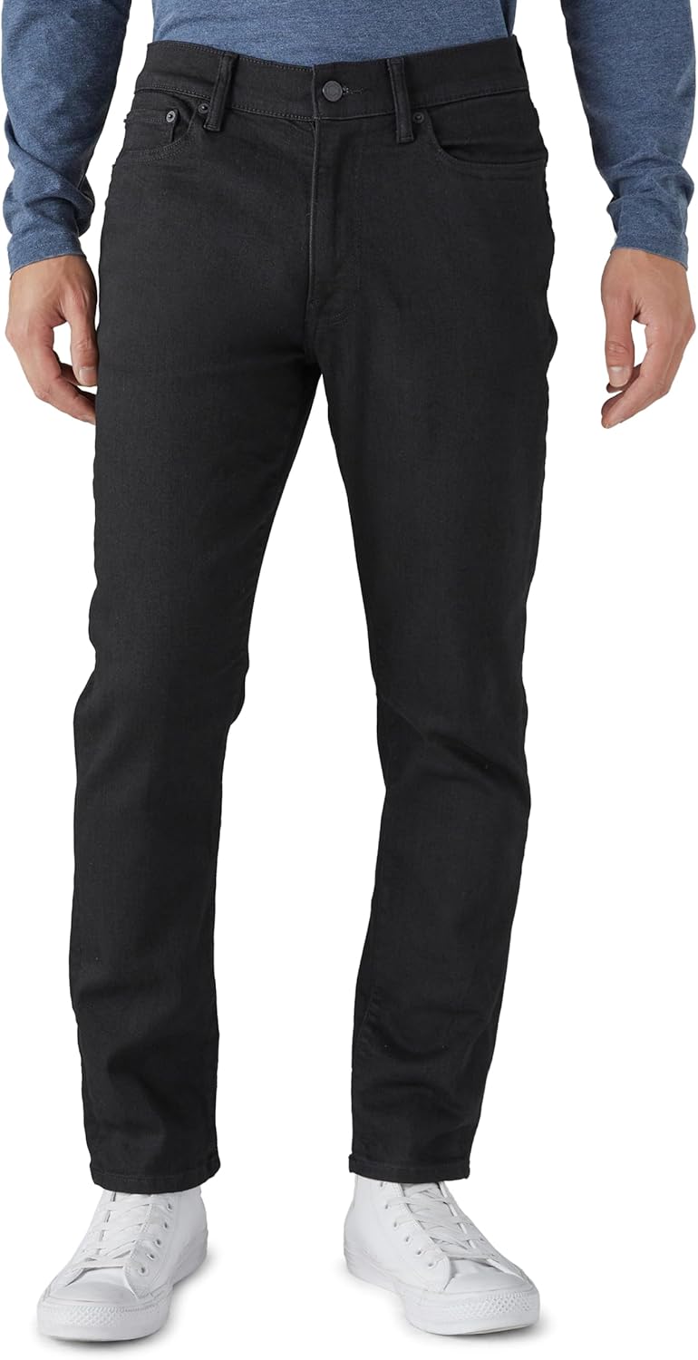 Lucky Brand Men's 410 Athletic Fit Jean 34W x 32L Black Rinse
