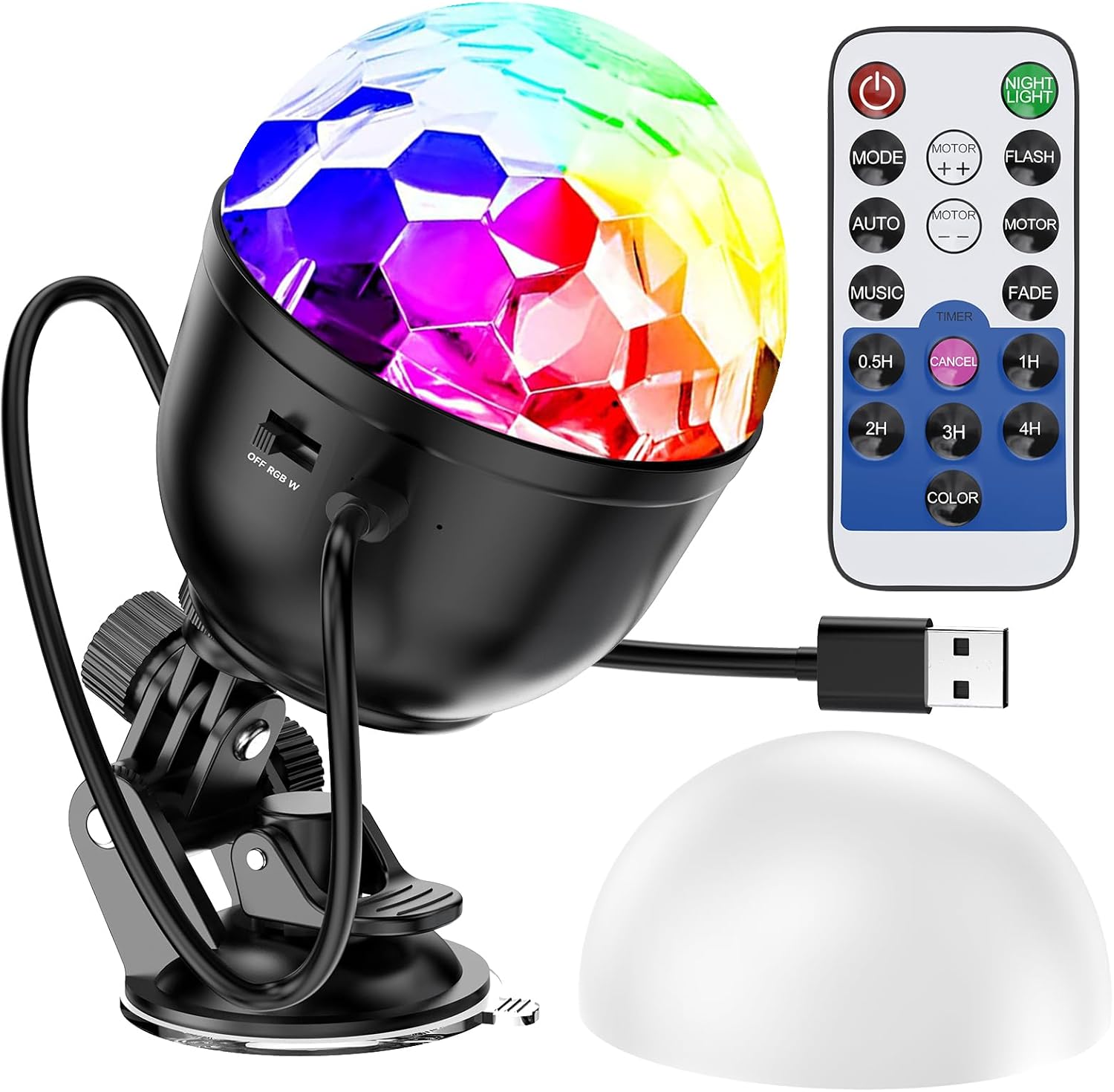 Memzuoix Stylish Disco Lights, Special Lights with 6 Colors, Innovative Sound Ac...