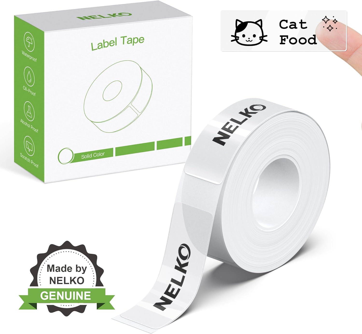 NELKO P21 Label Maker Tape, Adapted Label Print Paper, 14x40mm (0.55"x1.57"), St...