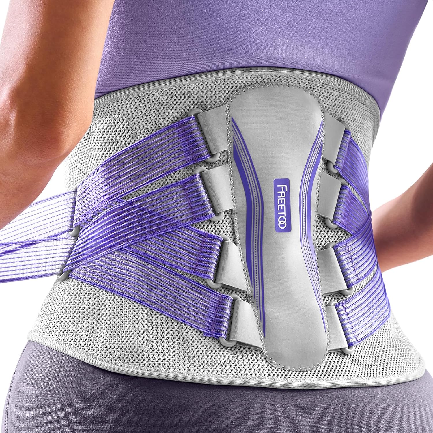 FREETOO Back Support Belt, Special Back Support Belt With Unmatched Knitted Brea...