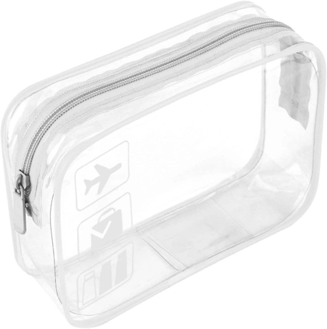 TSA Approved Clear Travel Toiletry Bag, Special Quart Size Travel Bag for Clear...
