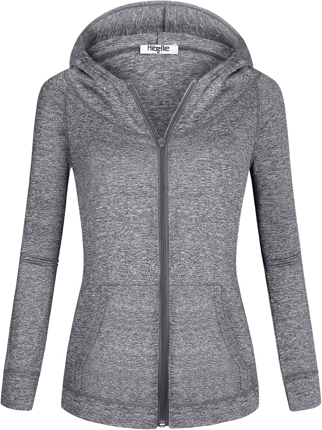 Hibelle Women’s Full-Zip Hoodie, Special Fleece Lined Sweatshirt, Comfortable Sp...