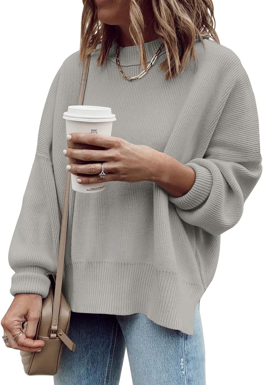 Imily Bela Womens Oversized Tunic Sweaters Fall Sl...