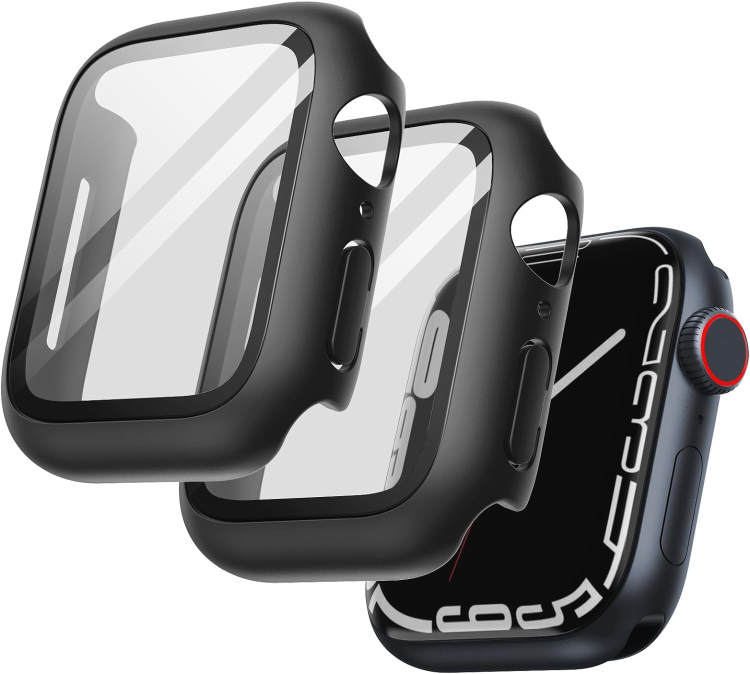 JETech Case with Screen Protector for Apple Watch Series 9 8 7 45mm, Overall Pro...