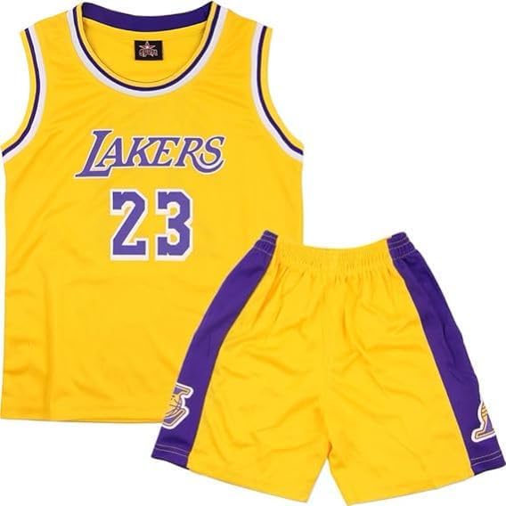 Kids Basketball Kit, Special 2-Piece Sleeveless Kids Basketball Jersey Shirt, Co...