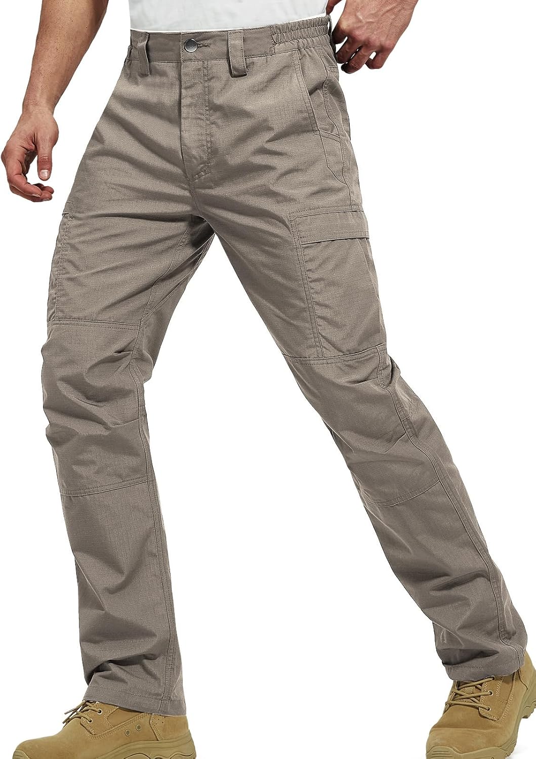 FREE SOLDIER Men's Cargo Pants Water Resistant Ripstop Tactical Pants for Men Wo...