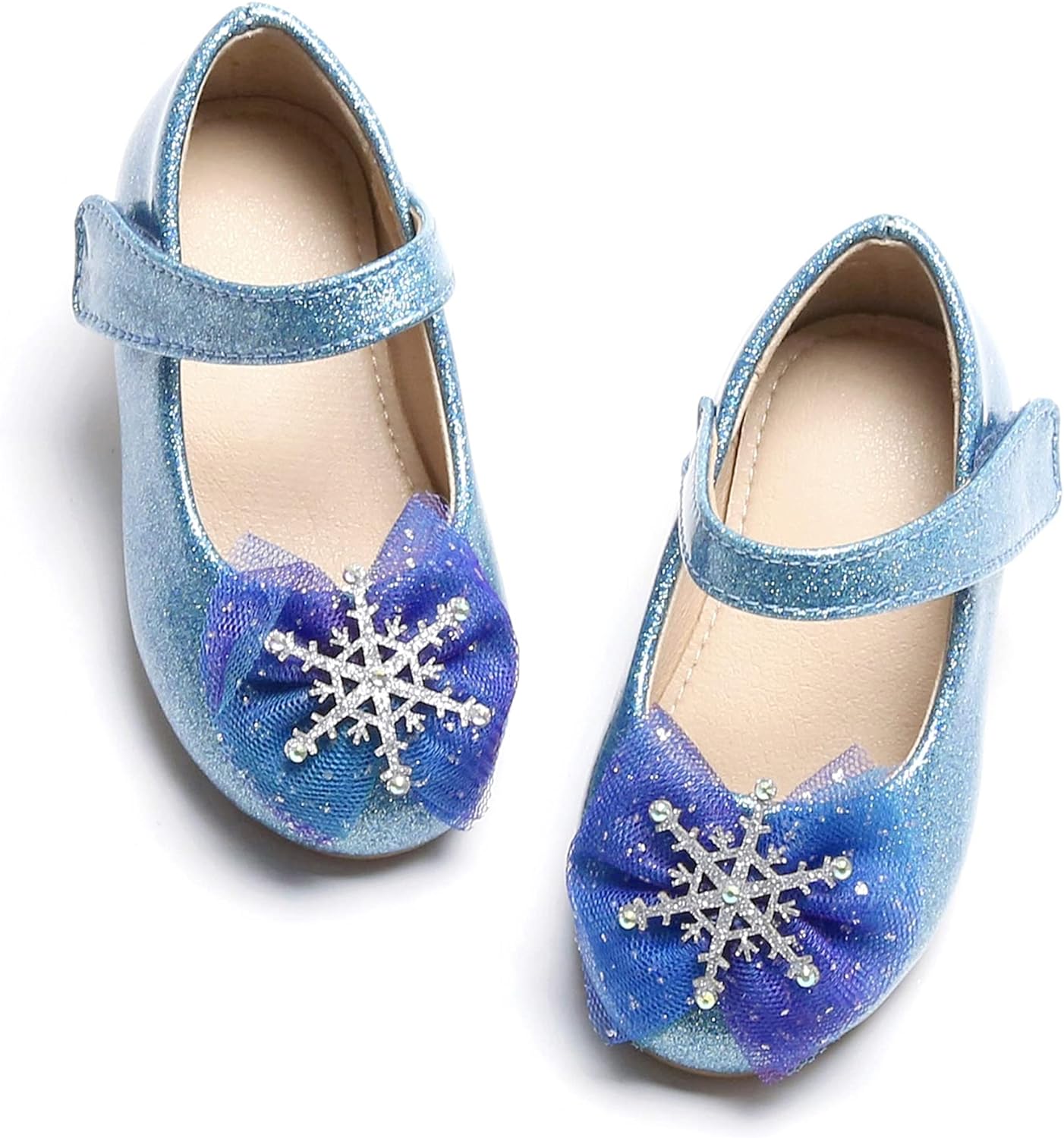 THEE BRON Toddler Girls Dress Shoes Ballet Mary Jane Flats Princess Costume Shoe...