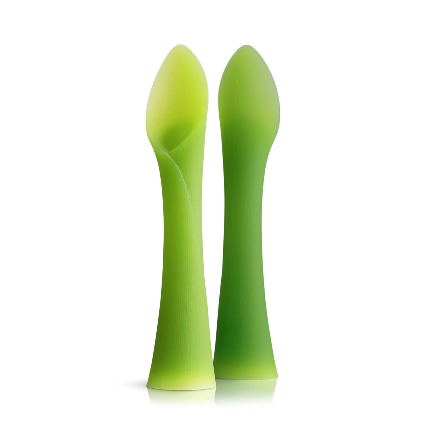 Olababy 100% Silicone Soft-Tip Training Spoon for Baby Led Weaning 2pack Trainin...