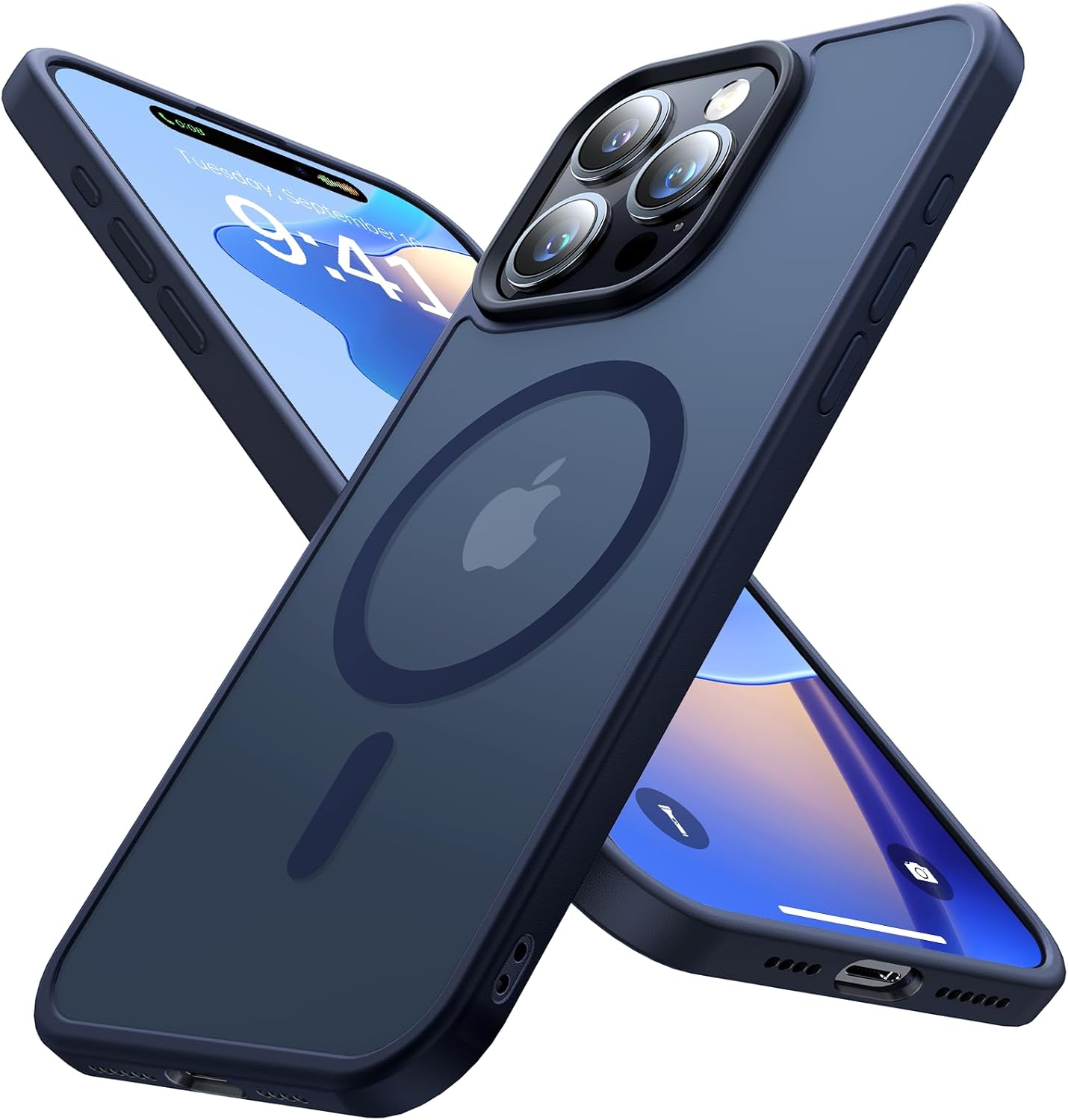 Strong Magnetic iPhone 15 Pro Max Case, Unique Military-Grade Drop Tested Shockp...