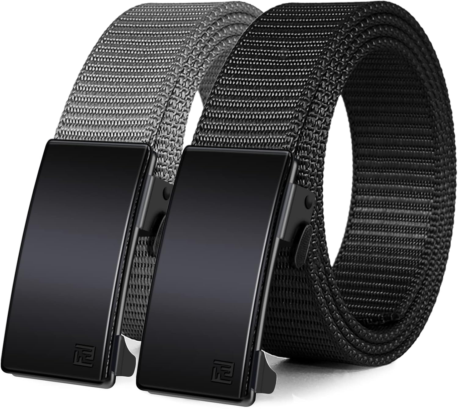 WONDAY 2 Pack Nylon Ratchet Belts for Men, Mens Belts Casual with Automatic Buck...