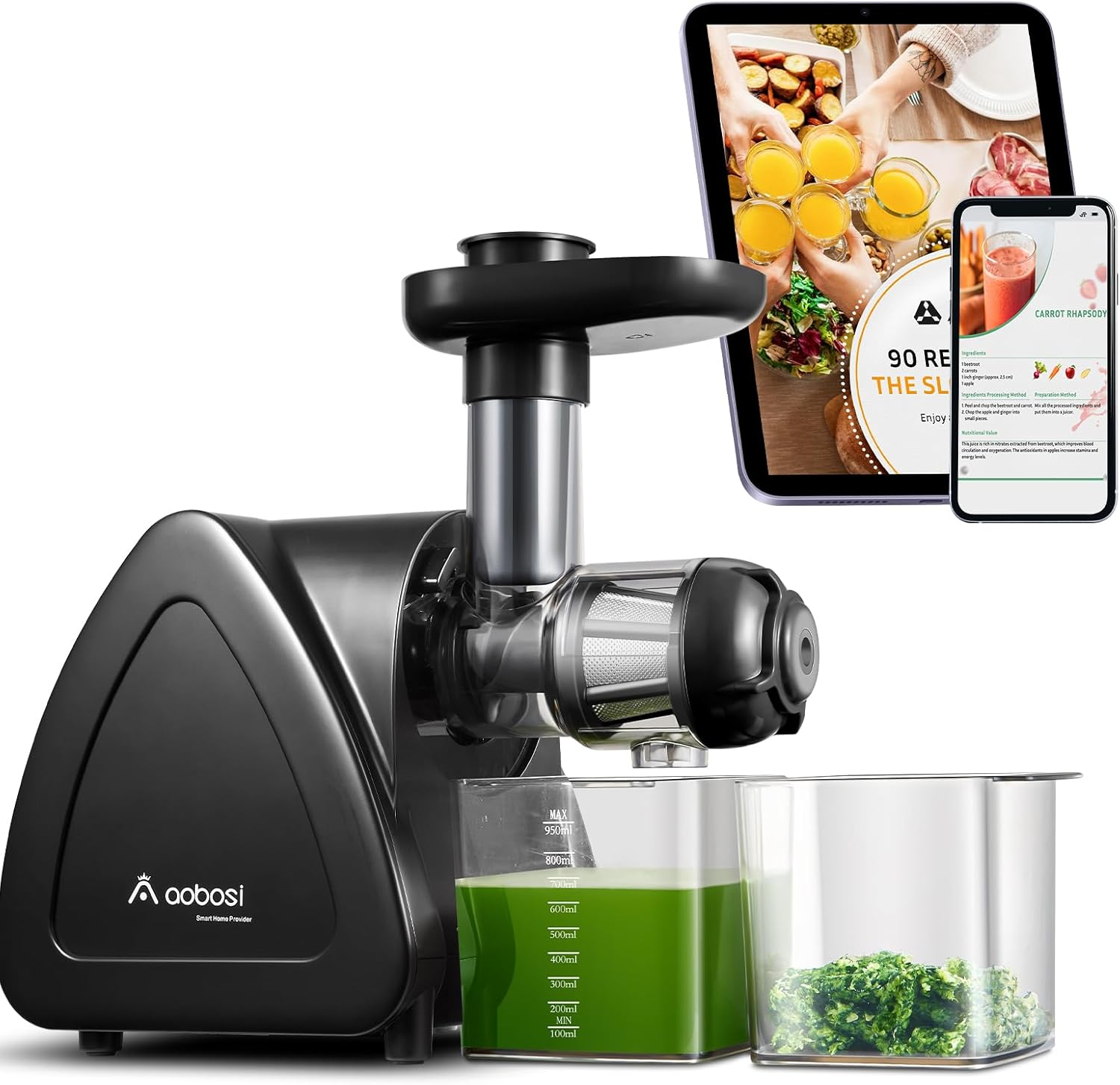 Aobosi Slow Juicer Machine, Special Juicer with Cold Press Function, Innovative...