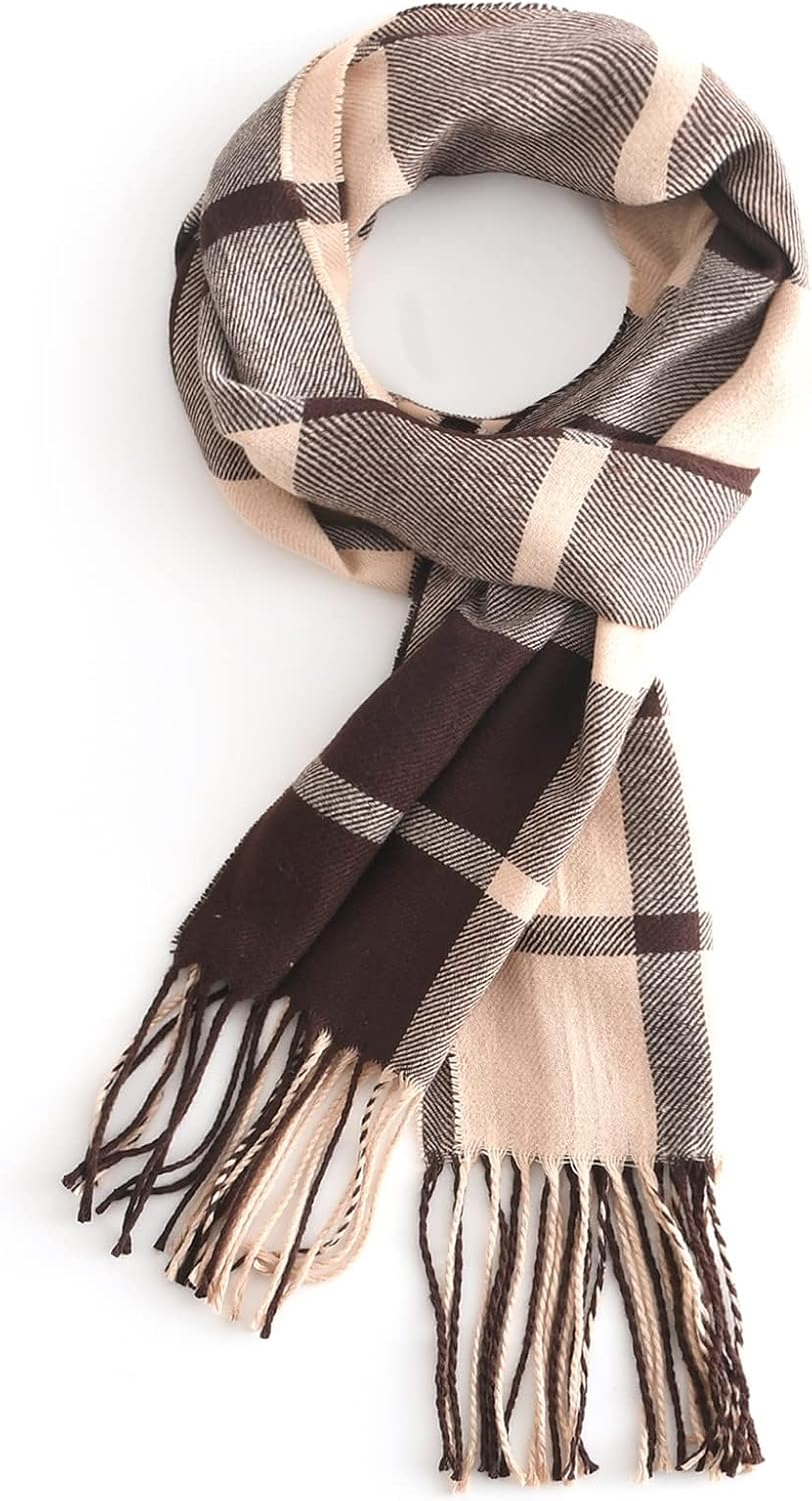 vimate Plaid Scarf for Men Women,Super Soft Classic Tartan Checkered Neck Scarve...