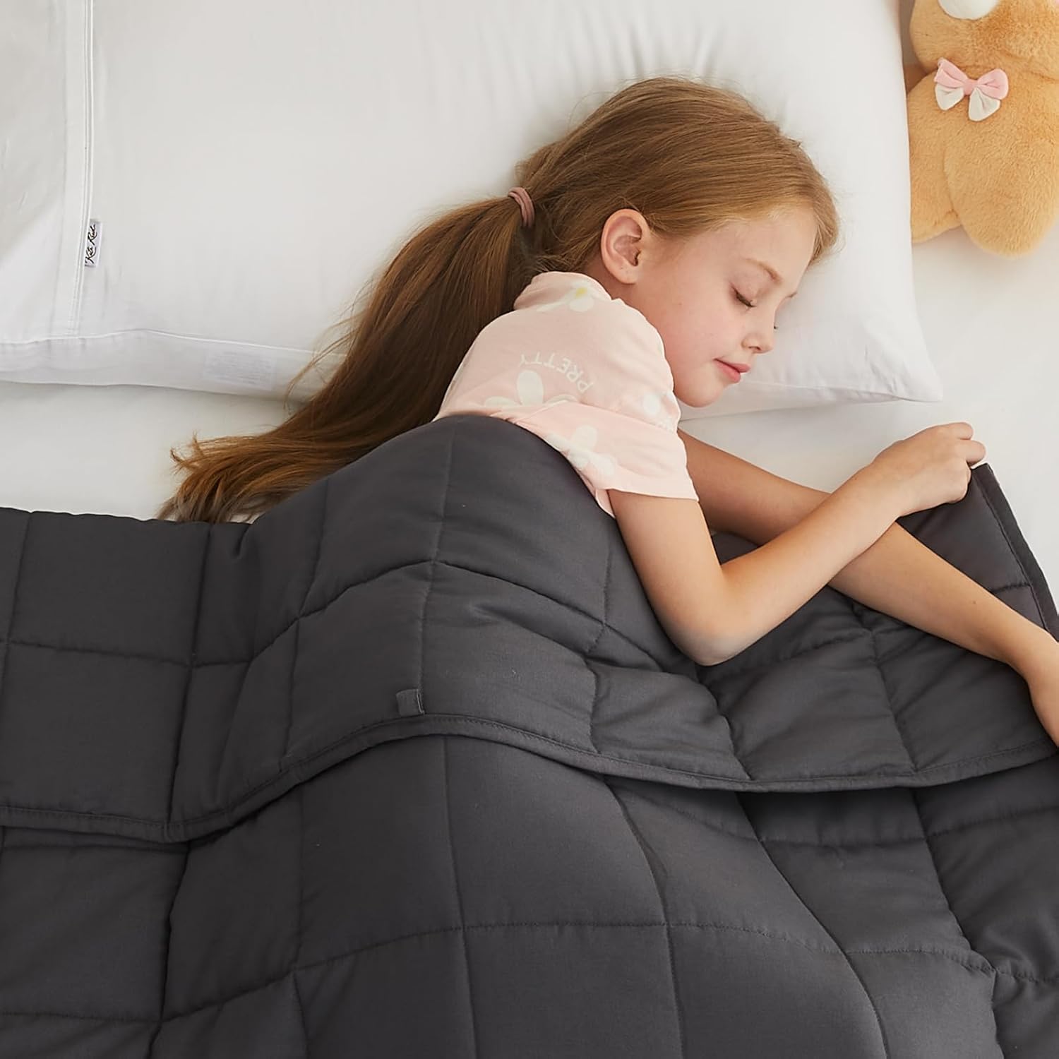 L'AGRATY Weighted Blanket - 40"x60" 10lbs Breathable Weighted Heavy Blanket Micr...