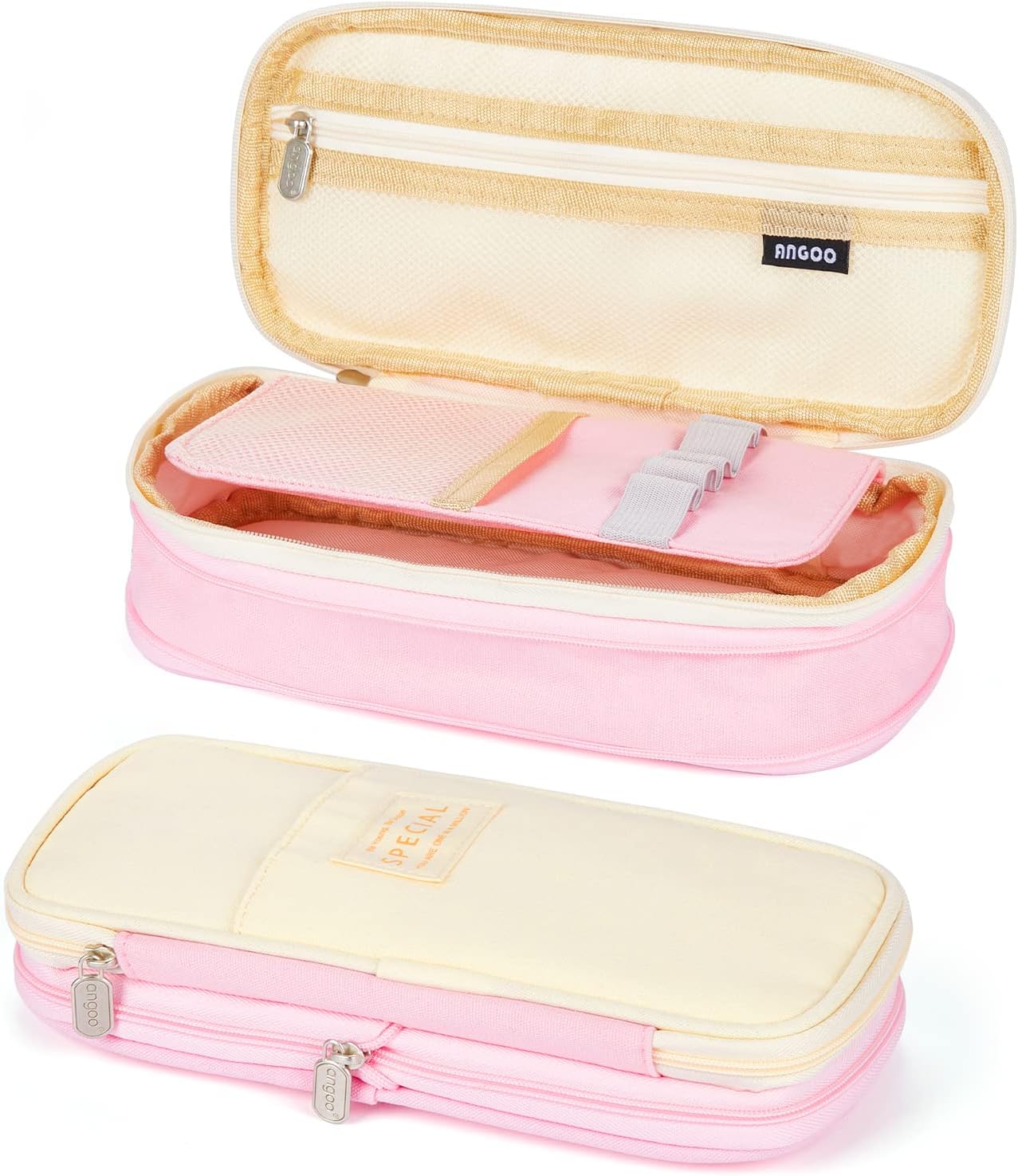 Coolzon Expandable School Bag, Special Pencil Case for Large Capacity, Innovativ...