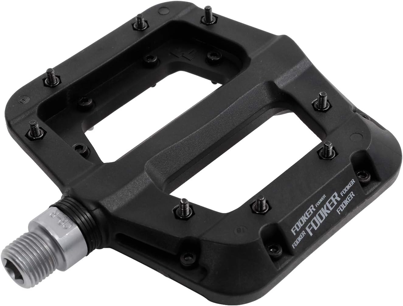 FOOKER MTB Pedals Mountain Bike Pedals 3 Bearing Non-Slip Lightweight Nylon Fibe...