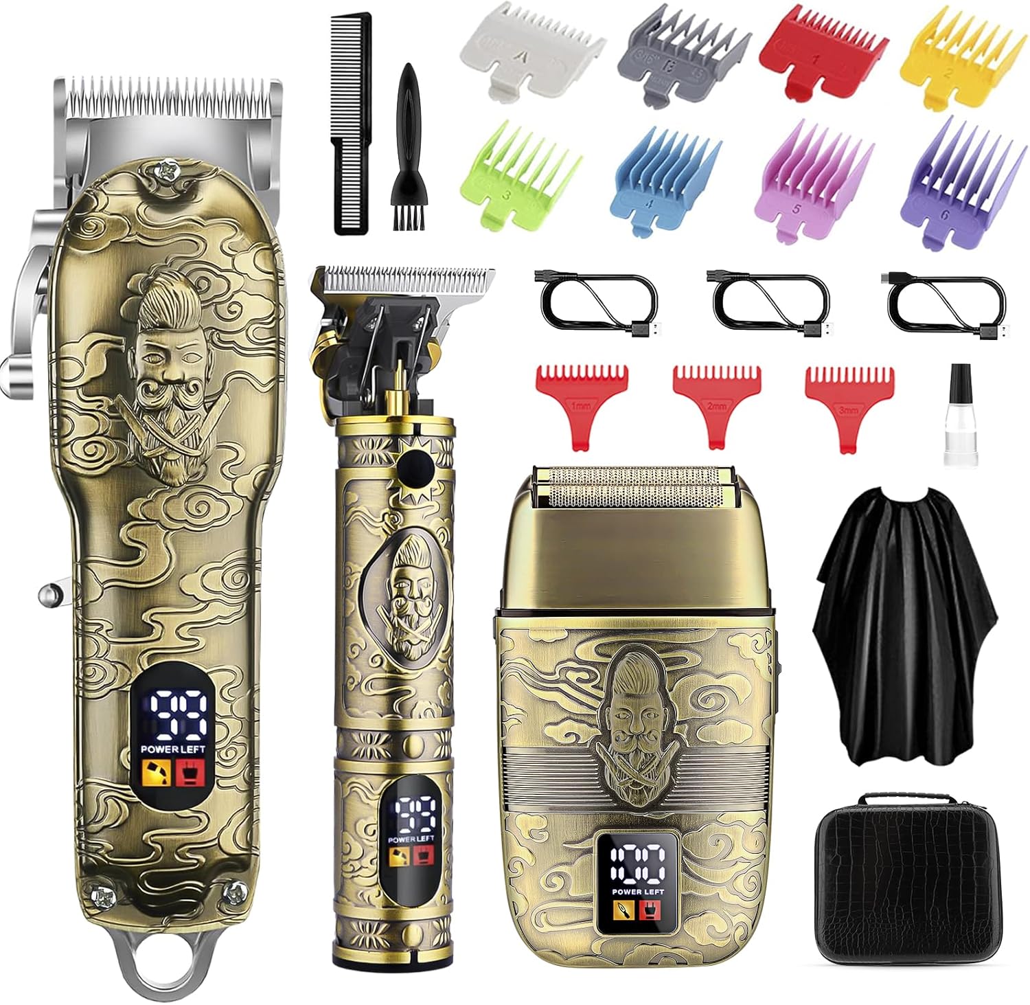Soonsell Professional Hair Clippers for Men Cordless， Mens Clippers and Groomin...