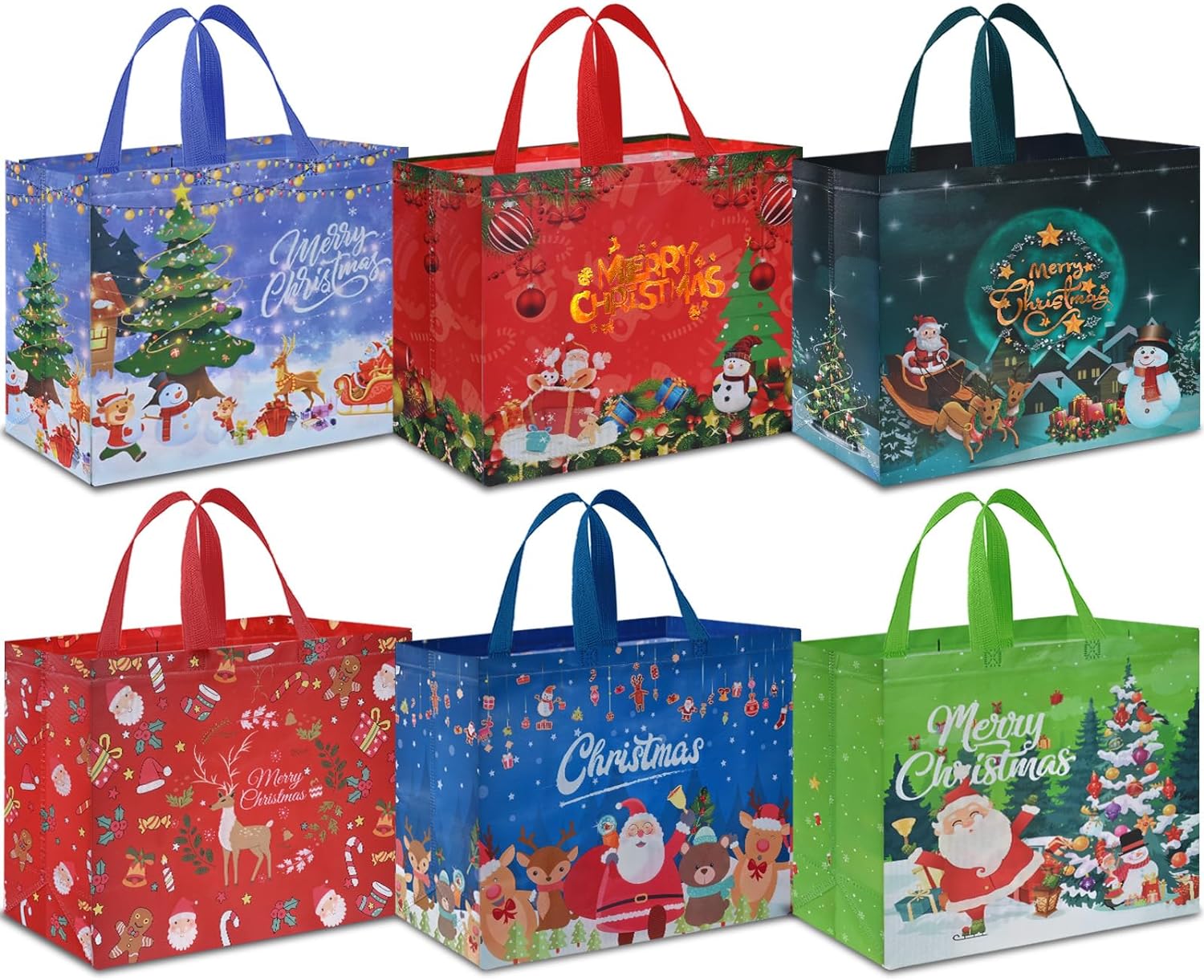 AhfuLife Extra Large Christmas Bags, Special Gifts Bags with Handles, Innovative...