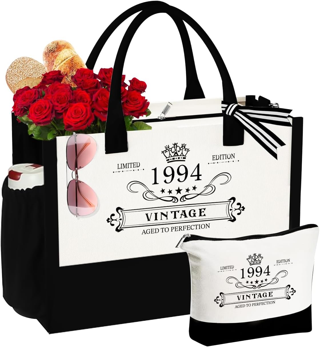 VivaJoy 18th 21st 30th 40th 50th Birthday Gifts for Women Unique Tote Bag and Co...